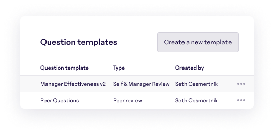Question Templates