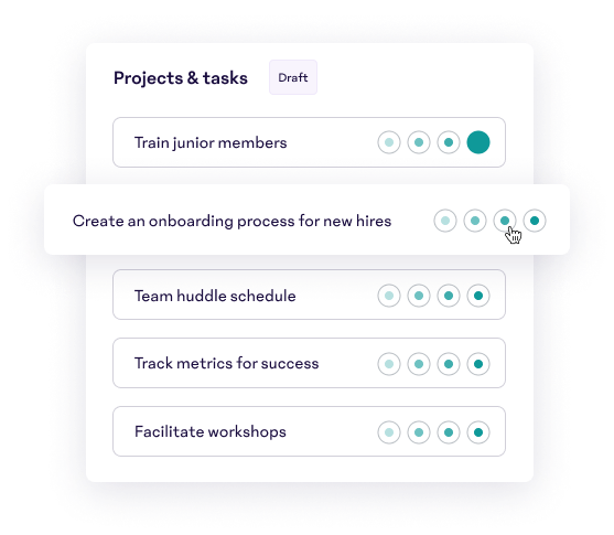 projects and tasks
